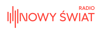 NowySwiat Logo Napis Czerwone